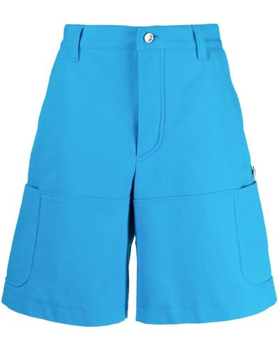 Jacquemus Cotton Cargo Shorts - Blue