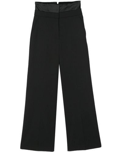 Calvin Klein Twill Corset Tailored Trousers - Black