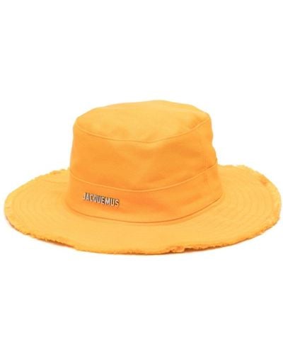 Jacquemus Cappello bucket le bob artichaut in cotone - Arancione