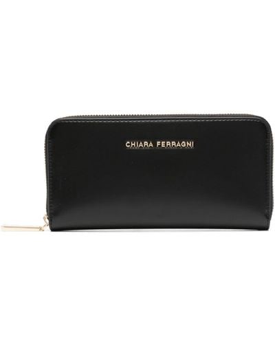 Chiara Ferragni ファスナー財布 - ブラック