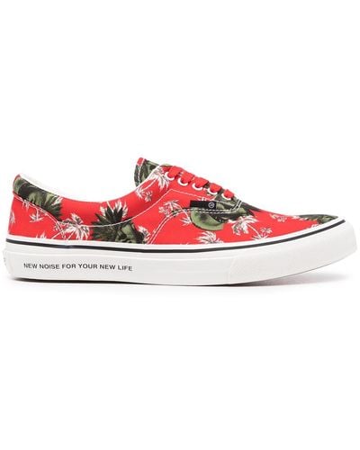 Undercover Palm Tree-print Sneakers - Red