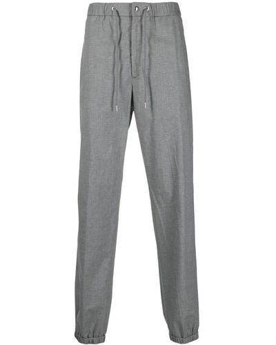 Moncler Embossed-logo Trackpants - Grey