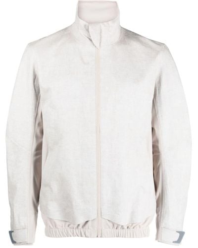 Sease Zip-up Linen Jacket - White