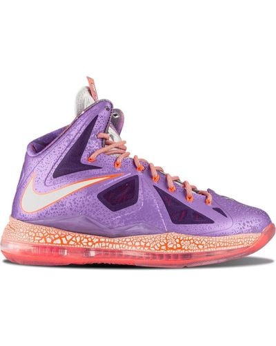 Nike Lebron 10 'extraterrestrial' Shoes - Size 9.5 - Purple