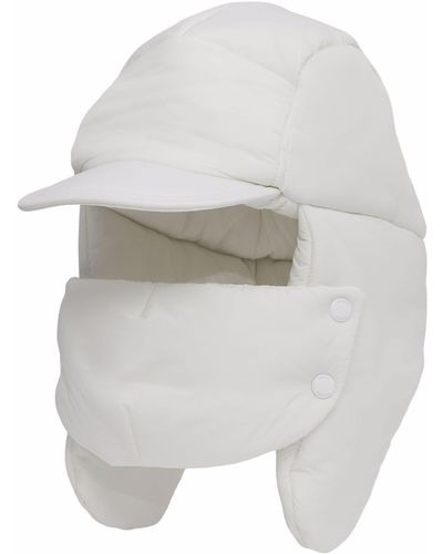 Burberry Padded Trapper Hat - White