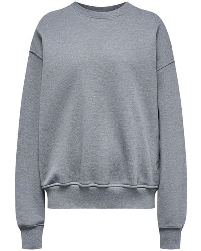 12 STOREEZ Sweatshirt mit Logo-Stickerei - Grau