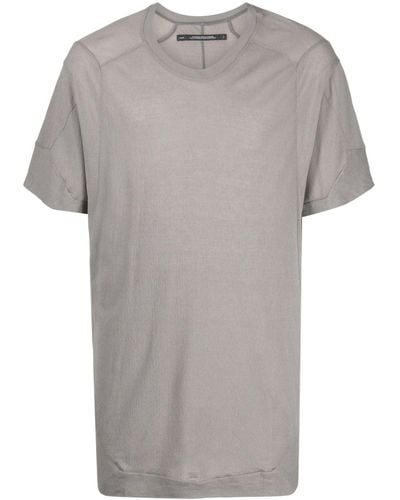 Julius Panelled Cotton Shirt - Grey
