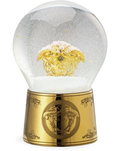 Versace Palla di vetro con neve Golden Medusa - Metallizzato