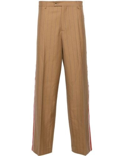 Wales Bonner Haile High-waist Palazzo Trousers - Natural