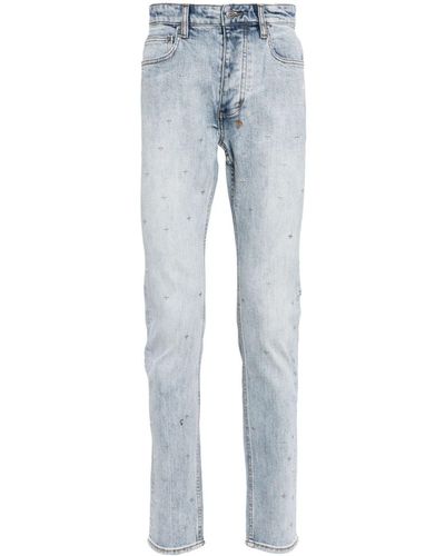 Ksubi Acid-wash Straight-leg Jeans - Blue