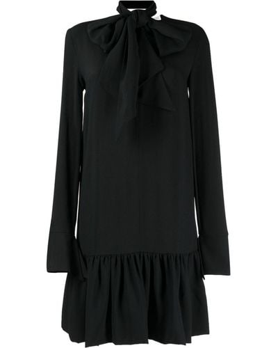 Nina Ricci Vestido corto de manga larga - Negro