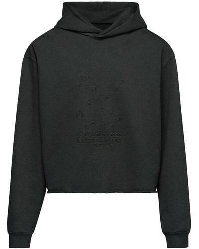 Maison Margiela Numeric Logo-embroidered Hoodie - Black