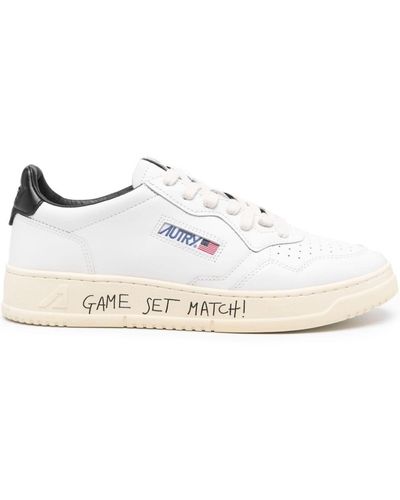 Autry Medalist Panelled Trainers - White
