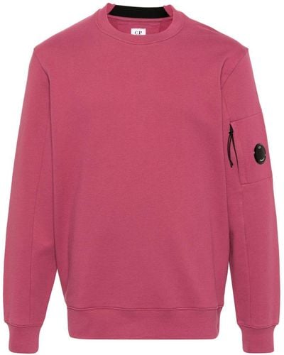 C.P. Company Lens-detail Cotton Sweatshirt - Pink