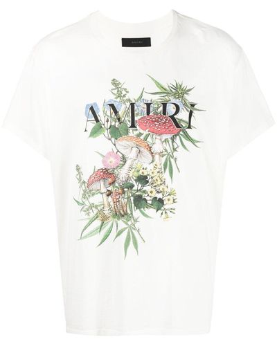 Amiri Logo Mushroom Print T-shirt - Multicolor