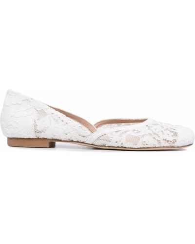 Ermanno Scervino Flat Shoes White