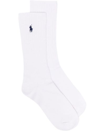 Polo Ralph Lauren Socken mit Polo Pony - Weiß