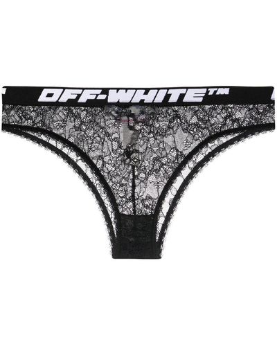 Off-White c/o Virgil Abloh Slip Met Logoband - Zwart