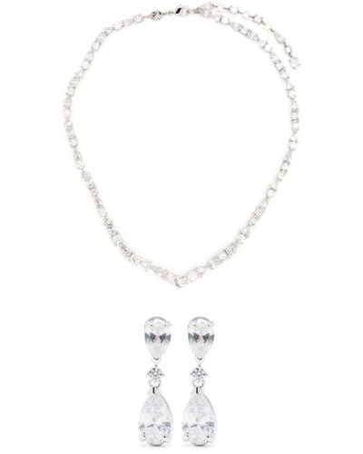 Swarovski Mesmera Crystal-embellished Set - White