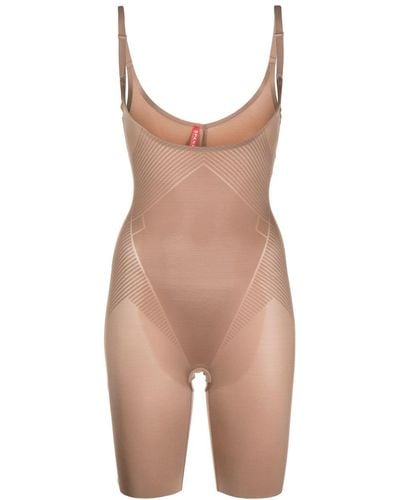 Spanx Open-front Contour Bodysuit - Brown
