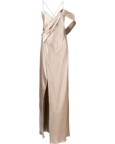 Michelle Mason シルク イブニングドレス - マルチカラー