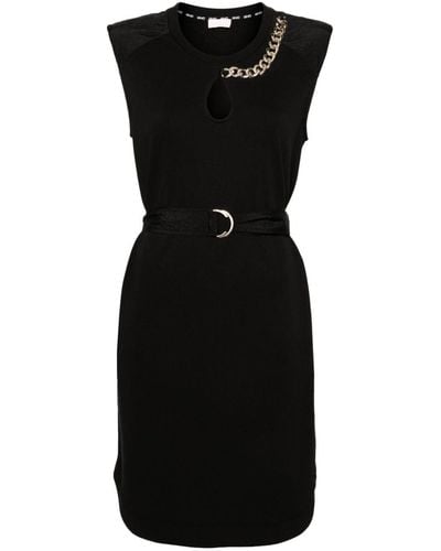 Liu Jo Chain-detailed Midi Dress - Black