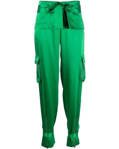 Tom Ford Tapered Belted Cargo Pants - Green