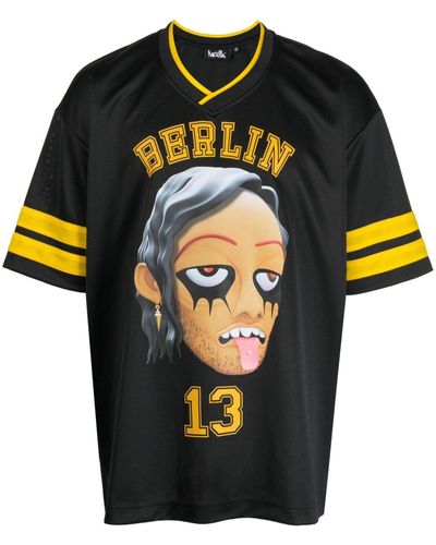 Haculla Camiseta Berlin Football con estampado gráfico - Negro