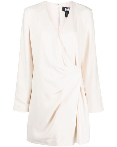 DKNY ジャケット ラップドレス - ホワイト