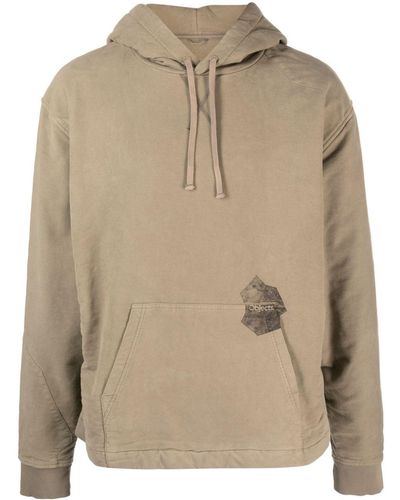 Objects IV Life Logo-print Organic Cotton Hoodie - Natural
