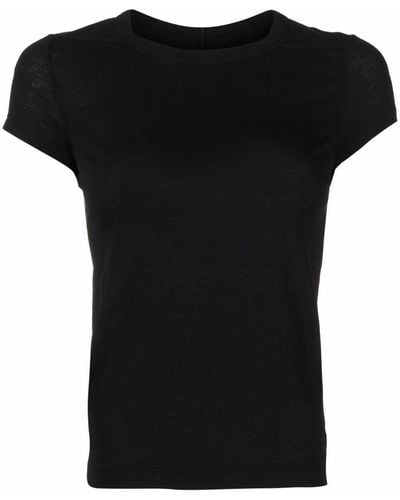 Rick Owens T-shirt con lavorazione a maglia - Nero
