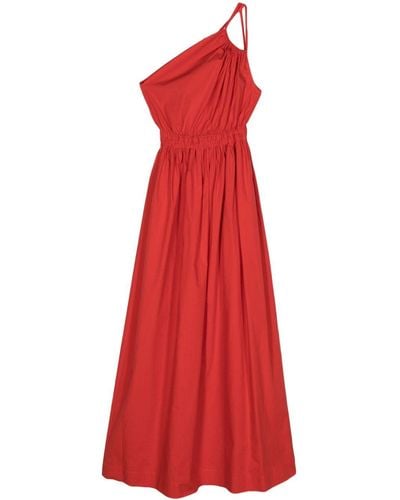 Tela One-shoulder Maxi Dress - Red