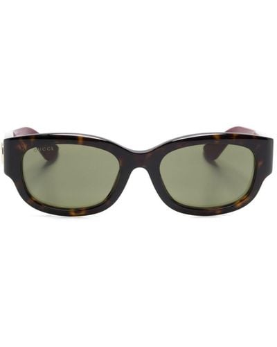 Gucci Sonnenbrille mit GG - Rot