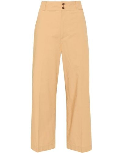 Barena Paola Mid-rise Cropped Trousers - Natural