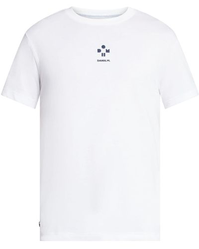 Lacoste White Cotton-blend T-shirt