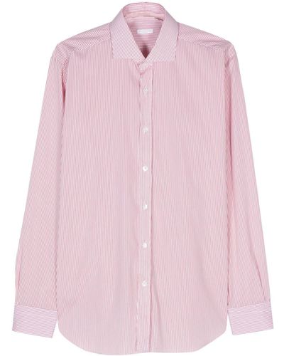 Barba Napoli Striped cotton shirt - Rosa