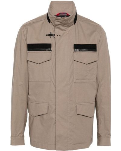Fay Multi-pocket Field Jacket - Grey
