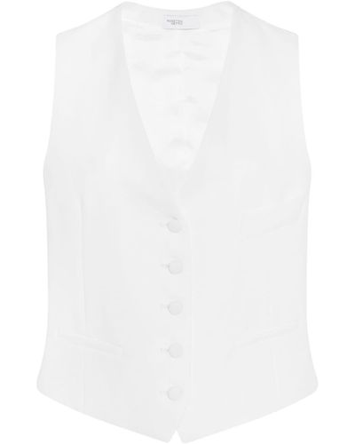 Rosetta Getty Tailored V-neck Waistcoat - White