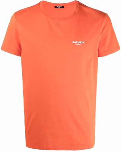 Balmain ロゴ Tシャツ - オレンジ