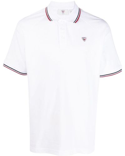 Rossignol Logo-patch Cotton Polo Shirt - White