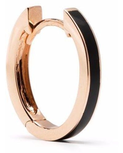 Anapsara 18kt Rose Gold Micro Cosmos Single Hoop Earring - Pink