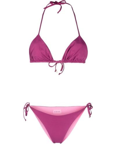 Fisico Reversible Triangle Bikini - Purple