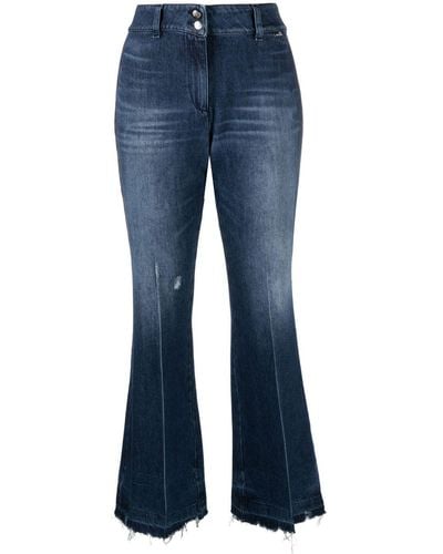 Love Moschino Jeans svasati a vita alta - Blu