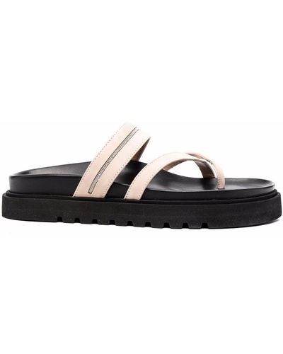 Peserico Platform Slip-on Sandals - Black