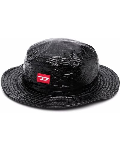 DIESEL Logo Patch Sun Hat - Black