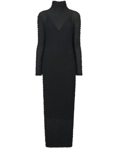 Proenza Schouler Shibori Knitted Turtleneck Dress - Black