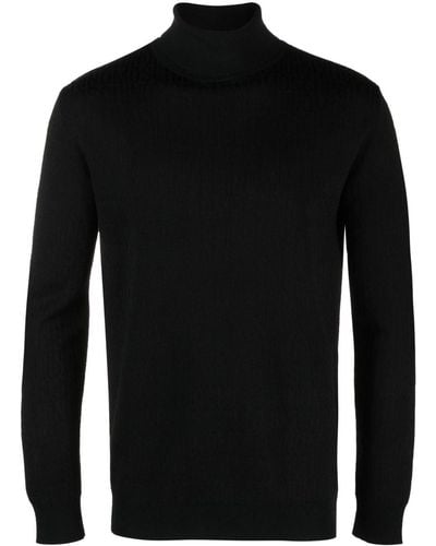Moschino Roll-neck Virgin Wool Sweater - Black