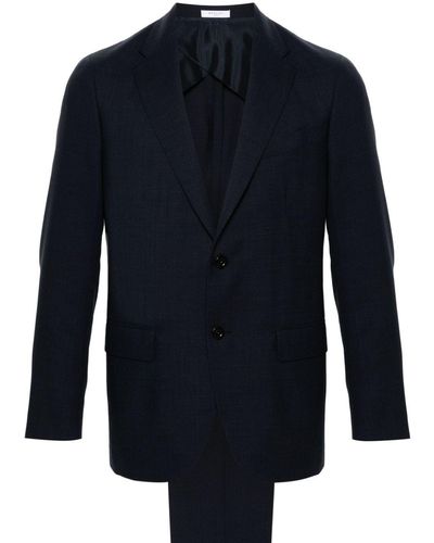 Boglioli Single-breasted Wool Suit - Blue