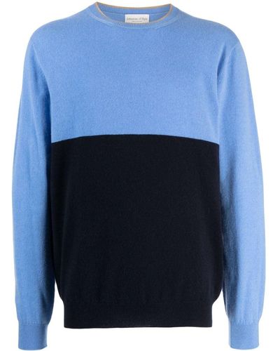 Johnstons of Elgin Fine-knit Cashmere Sweater - Blue