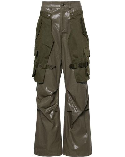 ANDERSSON BELL Raptor Layered Cargo Trousers - Green